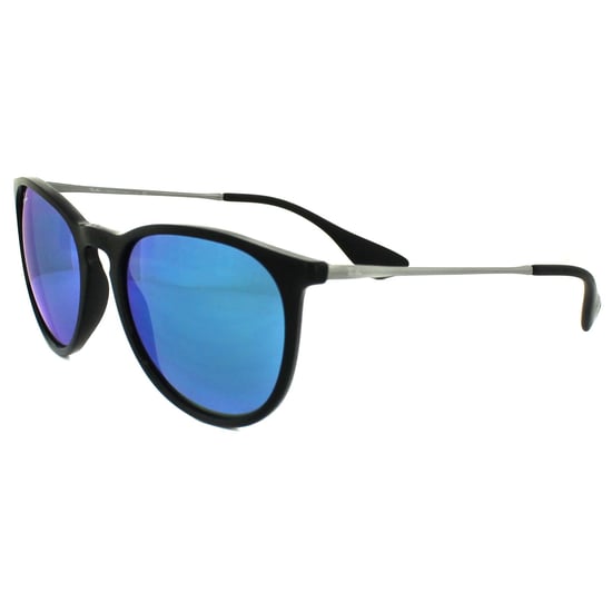 Ray-Ban Sunglasses Erika 4171 601/55 Black & Gunmetal Blue Mirror
