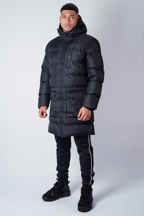 Soulstar Men's AG04 Longline Padded Puffer Jacket