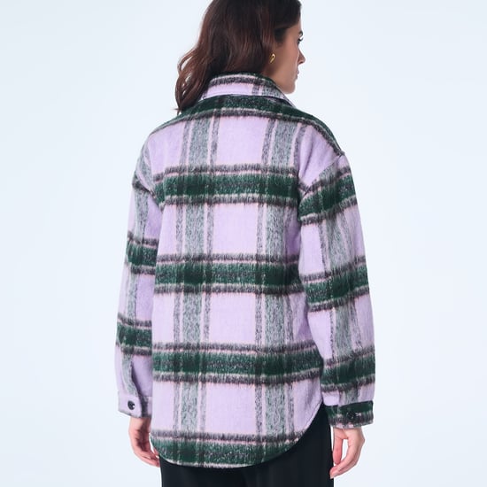 Oversize tartan jacket - Image 3