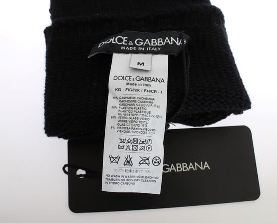 Sequined Cashmere Gloves