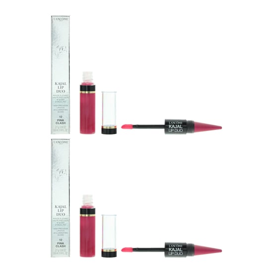 Lancome Kajal Lip Duo Lipstick + Gloss 5.6ml - 12 Pink Clash x 2