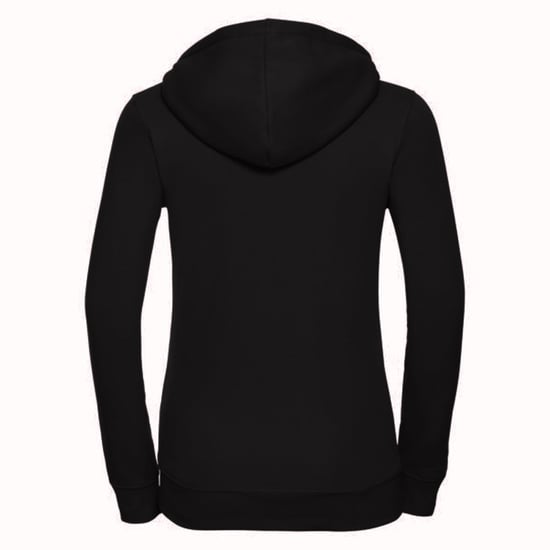 Russell Ladies Premium Authentic Zipped Hoodie (3-Layer Fabric) (Black) - Image 2