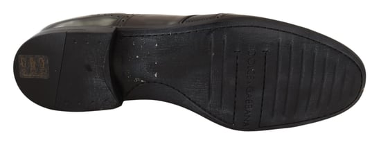 Zapatos de vestir Oxford para hombre de cuero de lagarto marrón Dolce & Gabbana - Image 5