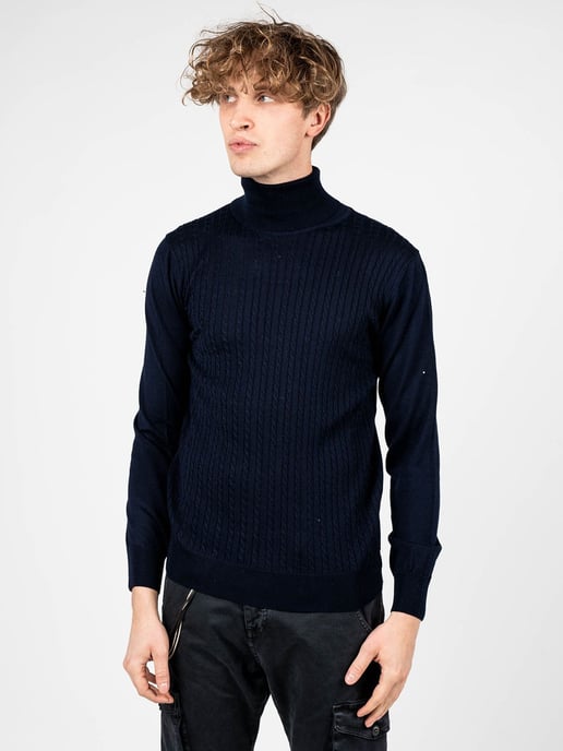 Xagon Man Suéter del hombre azul oscuro - Image 3