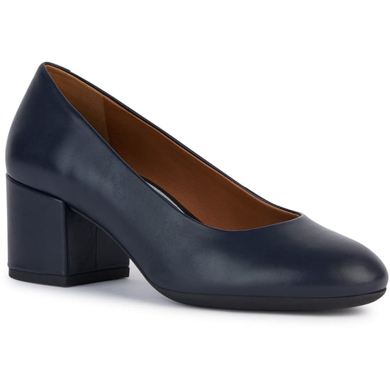 Geox D ELEANA A Leather Bovine Full Grain Women's Navy Heels - Image 1