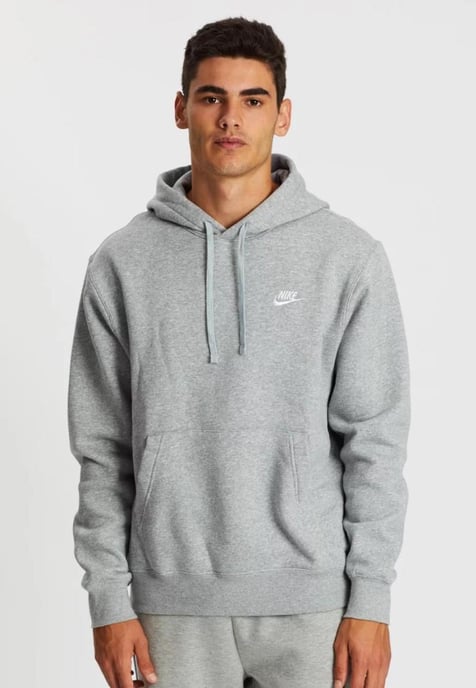 Sudadera con capucha de tejido polar en gris Sportswear para hombre Nike - Image 1
