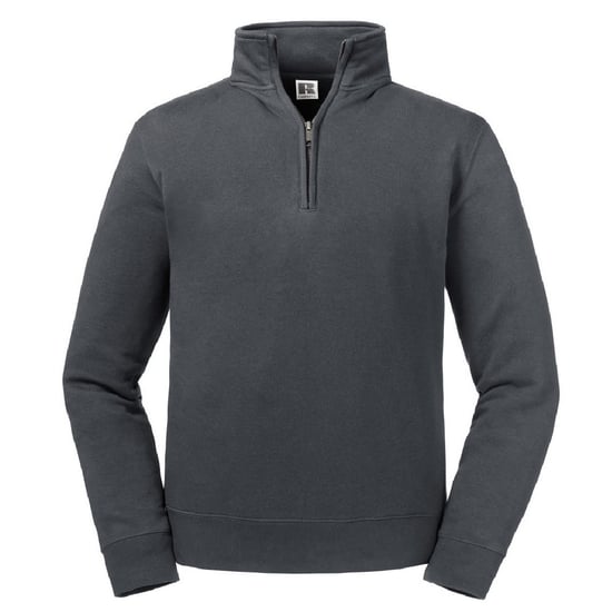 Russell Mens Authentic Quarter Zip Sweatshirt (Convoy Grey)