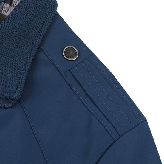 Men's Bomber Jacket with Stand-Up Collar, Transitional Jacket for Autumn, Casual Sports Jacket Blue