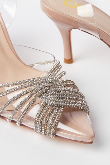 Brooke Crystal Sling Back Court Shoes - Image 4