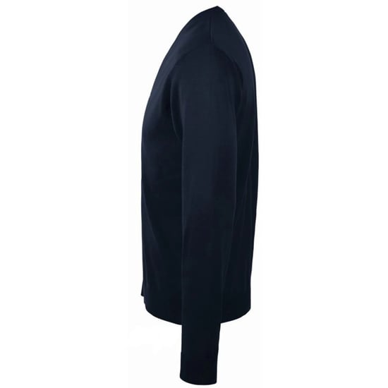 SOLS Mens Golden Knitted V Neck Cardigan (Navy) - Image 3