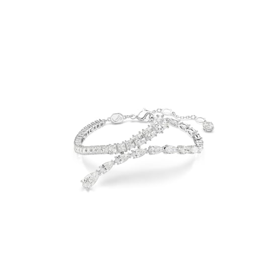 Swarovski 'Matrix' Women's Base Metal Bracelet - Silver 5693154 - Image 1