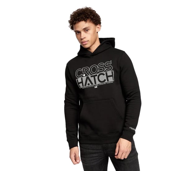 Crosshatch Mens Englow Hoodie (Pack of 2) (Black/White) - Image 6