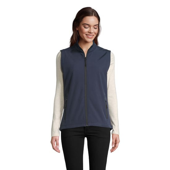 SOLS Womens/Ladies Race Softshell Body Warmer (French Navy) - Image 1