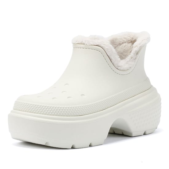 Crocs Stomp Lined Shorty Women's Off White Boots - Image 3