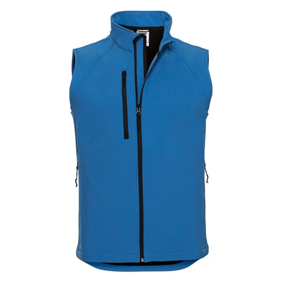 Russell Mens Softshell Gilet (Azure Blue) - Image 1