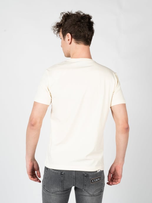 Iceberg T-Shirt C-Neck del hombre beige - Image 4