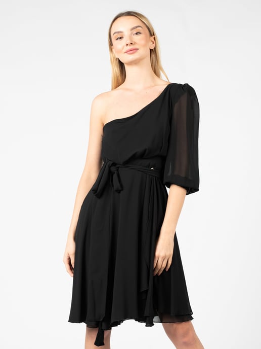Pinko Vestido Elleanthus de mujer negro - Image 3