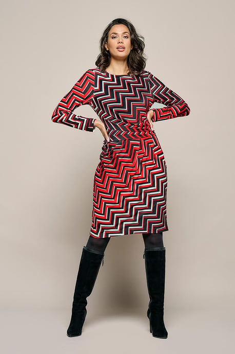 Eloise Print Jurk Rood / Multi - Image 1