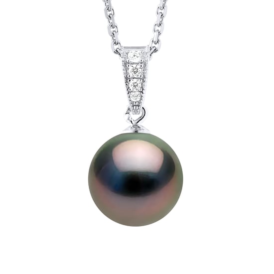 Necklace Prestige Jewelry - Real Cultured Tahiti Pearl Round 10-11 mm