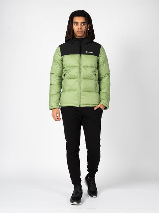 Champion Chaqueta del hombre negro, verde - Image 2