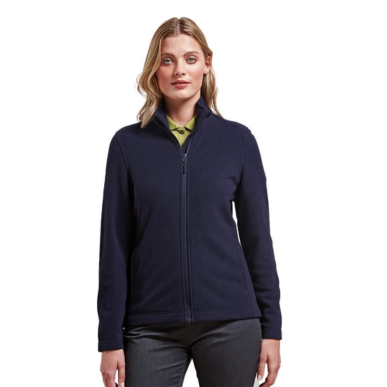 Premier Womens/Ladies Recyclight Full Zip Fleece Jacket (Navy) - Image 4