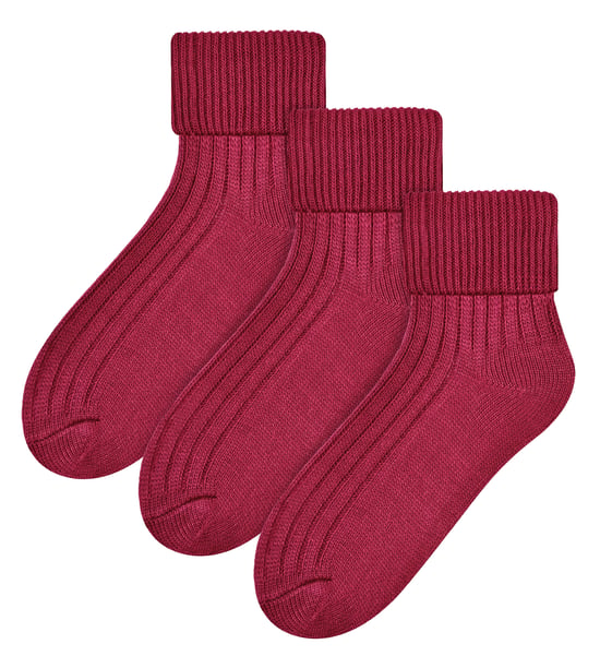 3 Pares de Calcetines de Lana para Mujer | Steven | Calcetines de Lujo para Dormir - Vino - Image 1