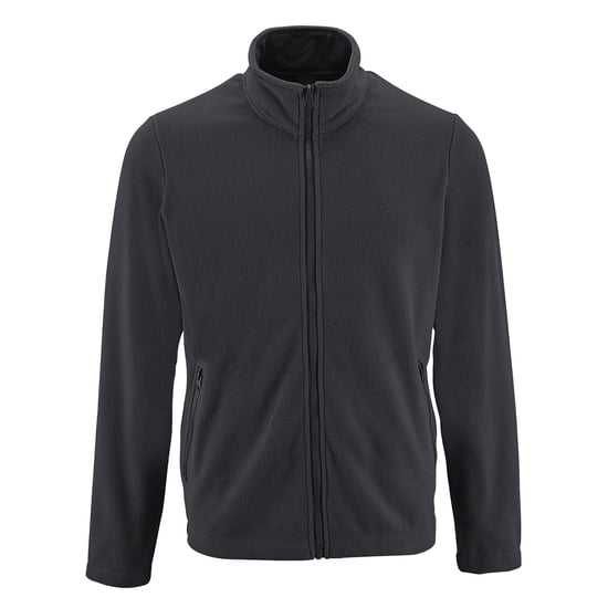 SOLS Mens Norman Fleece Jacket (Charcoal) - Image 1