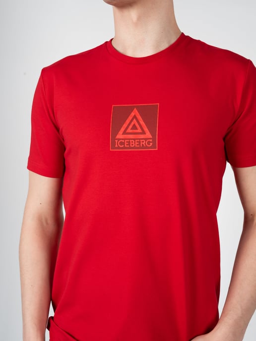 Iceberg T-Shirt C-Neck Men's Red