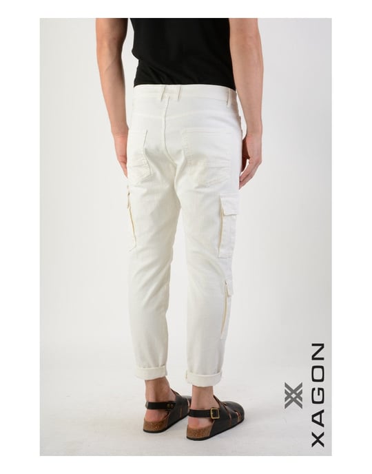 Xagon Pantalones Cargo del hombre beige - Image 4