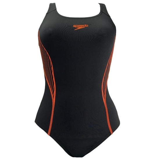 Bañador Speedo Placement Mujer Negro/Naranja - Image 1