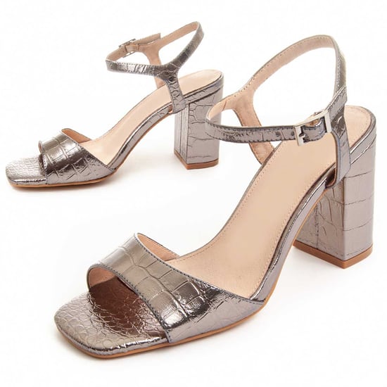 Sandalía de Tacón Montevita en Plata - Image 1
