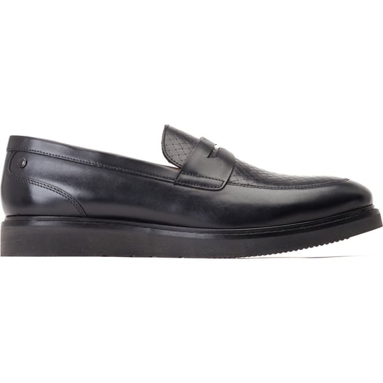 Base London Sid Leather Men's Black Loafers - Image 5