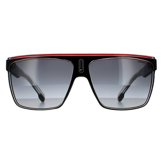 Gafas de sol Carrera Shield Unisex Negro Cristal Blanco Rojo Gris Oscuro Degradado - Image 1