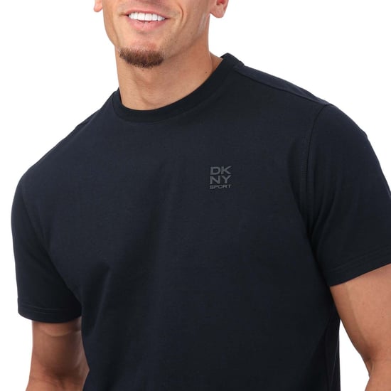 Men's DKNY 3 Pack Embroidered Logo T-Shirt in Black silver