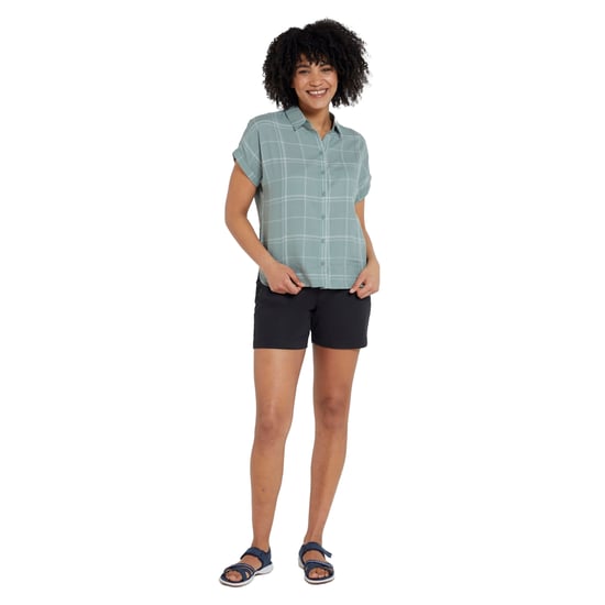 Mountain Warehouse Womens/Ladies Palm Checked Relaxed Fit Shirt (Khaki) - Image 5