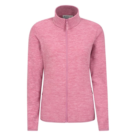 Mountain Warehouse Womens/Ladies Snowdon II Melange Full Zip Fleece Jacket (Pink) - Image 1