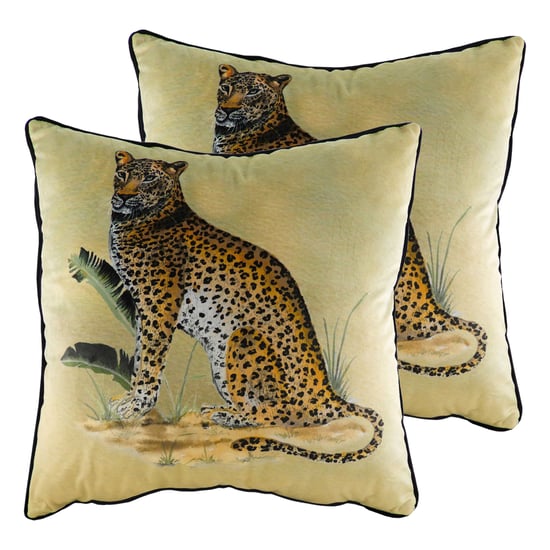 Cojines de Leopardo Kibale (Paquete Doble) - Image 1