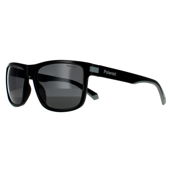 Polaroid Square Mens Black Grey Polarised Sunglasses 90041091