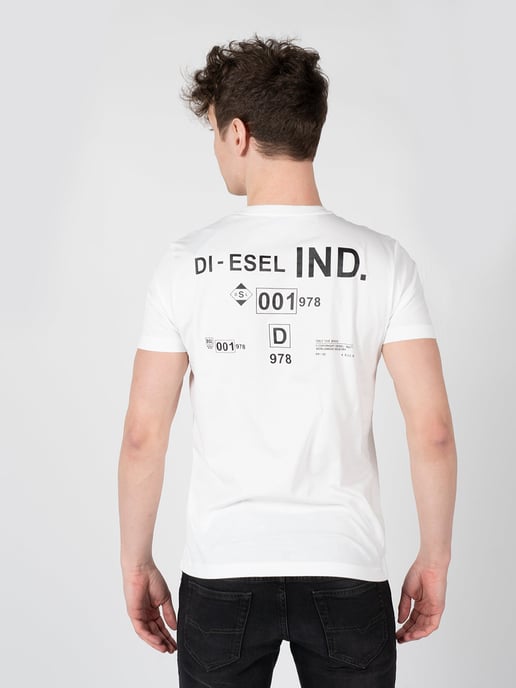 Diesel T-Shirt T-Diegos Men's White - Image 4