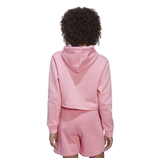 Women's adidas Originals Adicolor Essentials Crop Fleece Hoody in Pink