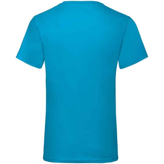 Fruit of the Loom Mens Valueweight V Neck T-Shirt (Azure Blue) - Image 2
