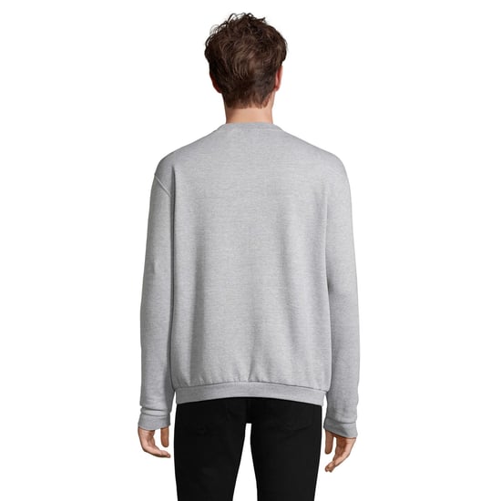 SOLS Mens Spider Round Neck Sweatshirt (Grey Melange) - Image 2
