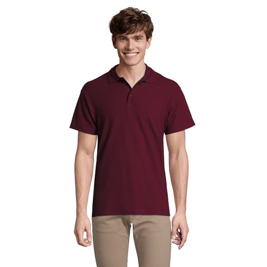 SOLS Mens Spring II Polo Shirt (Burgundy) - Image 1