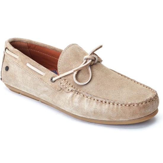 Base London Brooks Leather Men's Sand Loafers - Image 1