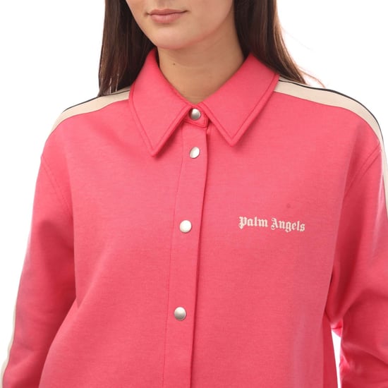 Women's Palm Angels Classic Track Shirt in Pink
