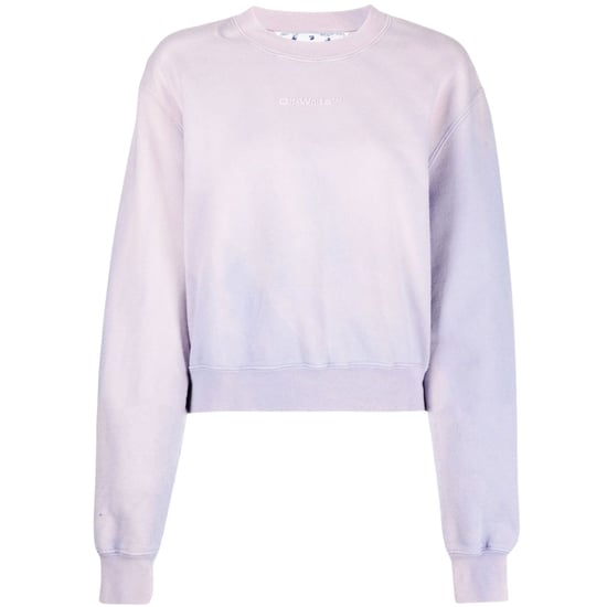 Off-White Purple Laundry Crop Sweatshirt