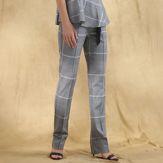 Cigarette tartan trousers - Image 2