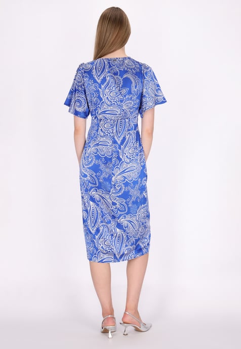 Dreimaster Dress women white lilac - Image 4