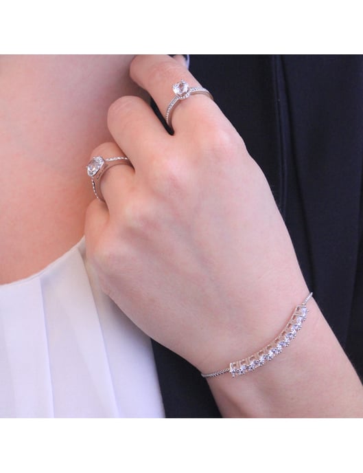 Anillo Elise - Plata y Cristal - Image 6