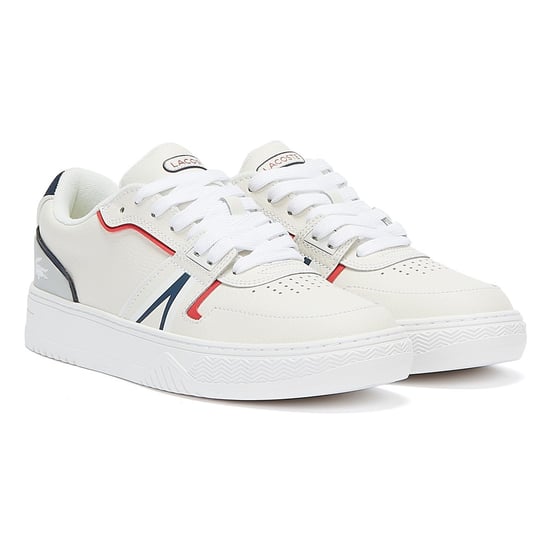 Lacoste L001 0321 1 men's sneaker in white/navy/red - Image 1